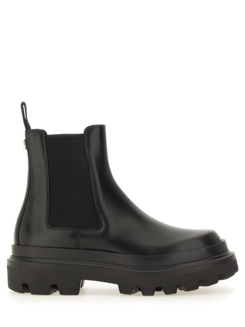 Dolce & Gabbana Brushed Leather Boot