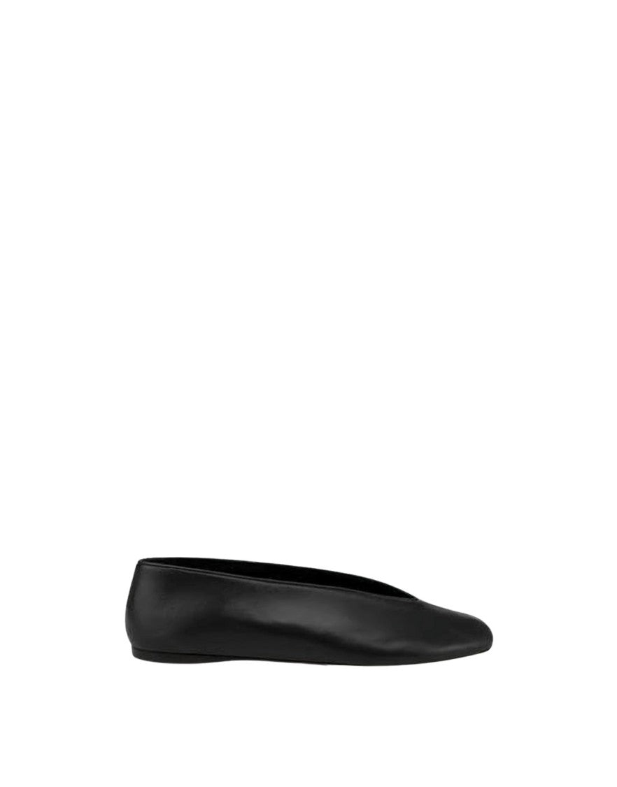 Moschino Smooth Lambskin Slip-On Mules With Minimalist Design