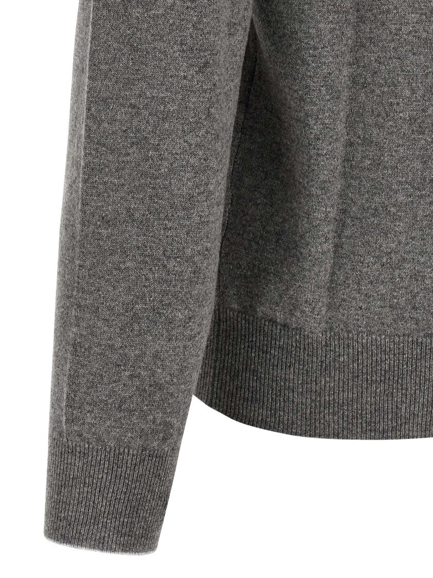 Brunello Cucinelli Fine-Knit Cashmere Turtleneck Sweater With Cuffed Sleeves