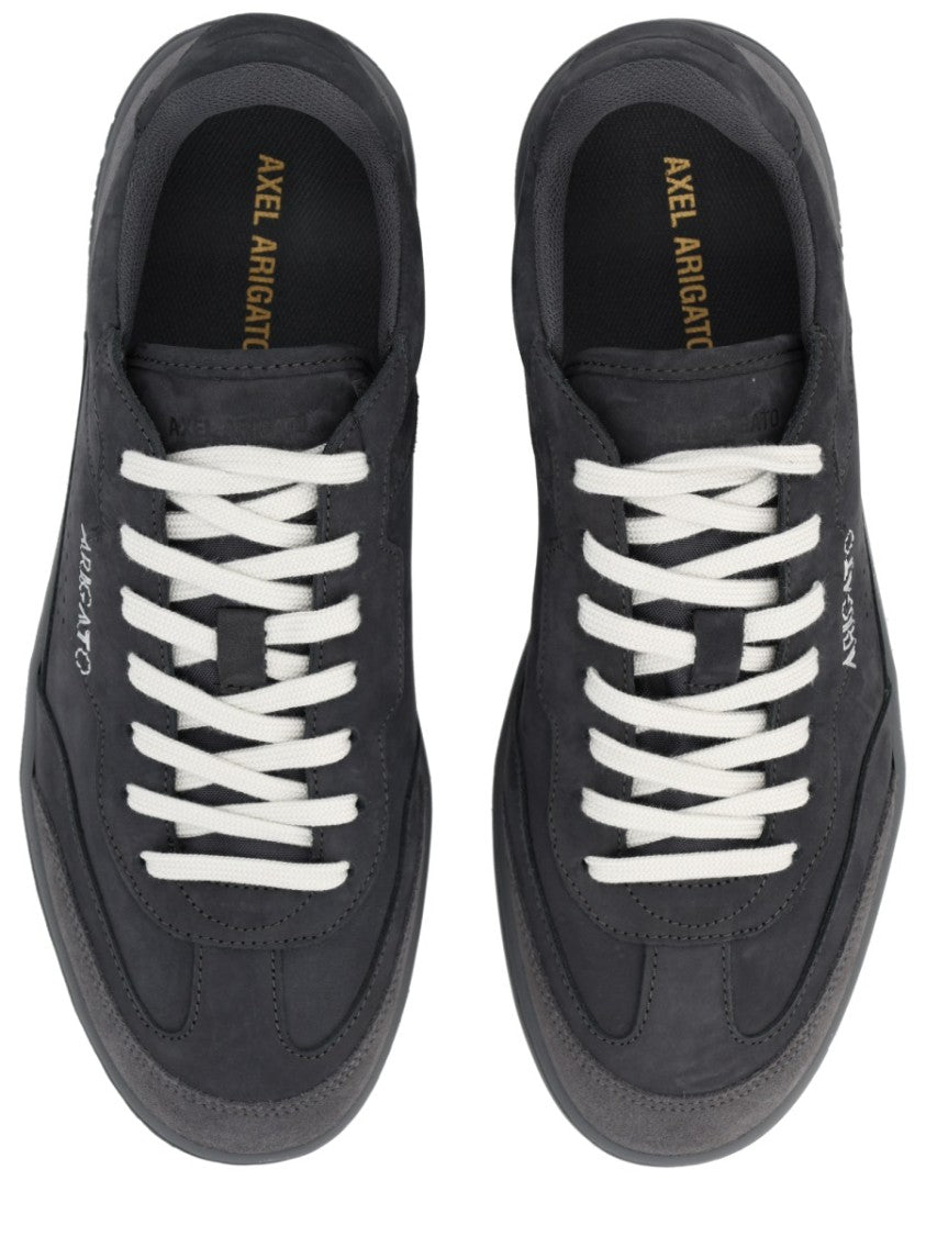 Axel Arigato Dark Grey Leather Monochromatic Sneakers