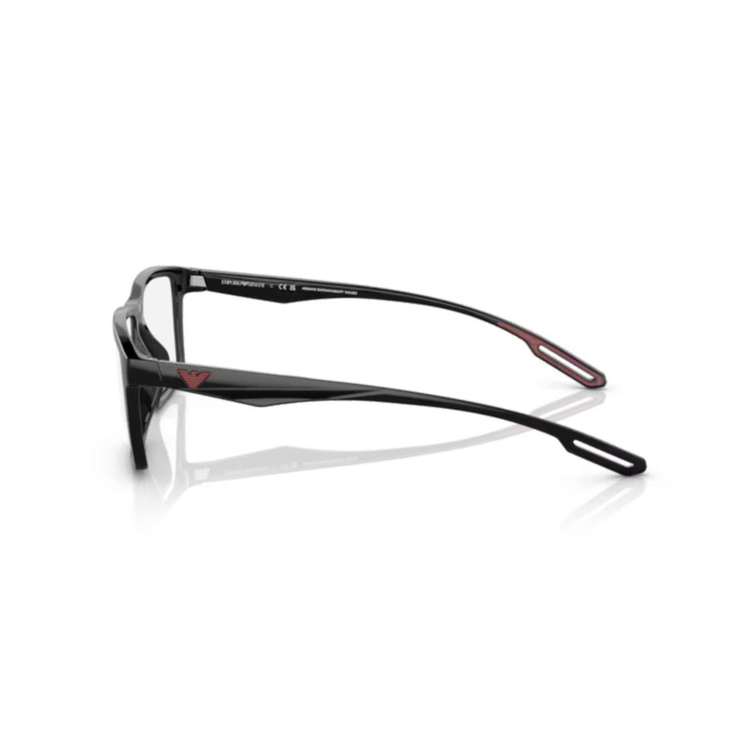 Emporio Armani 0Ea4189u Rectangular Eyeglasses With Interchangeable Lenses And Cut-Out Details
