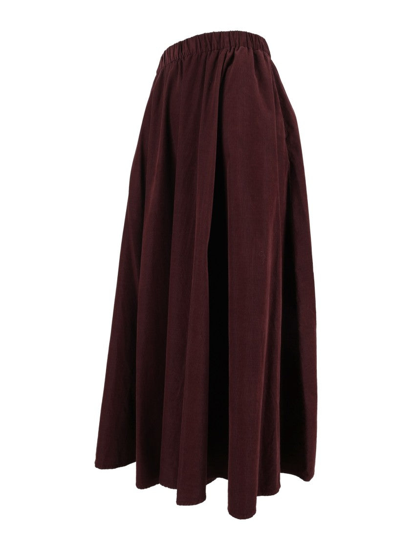 Aspesi Voluminous Pleated Midi Skirt