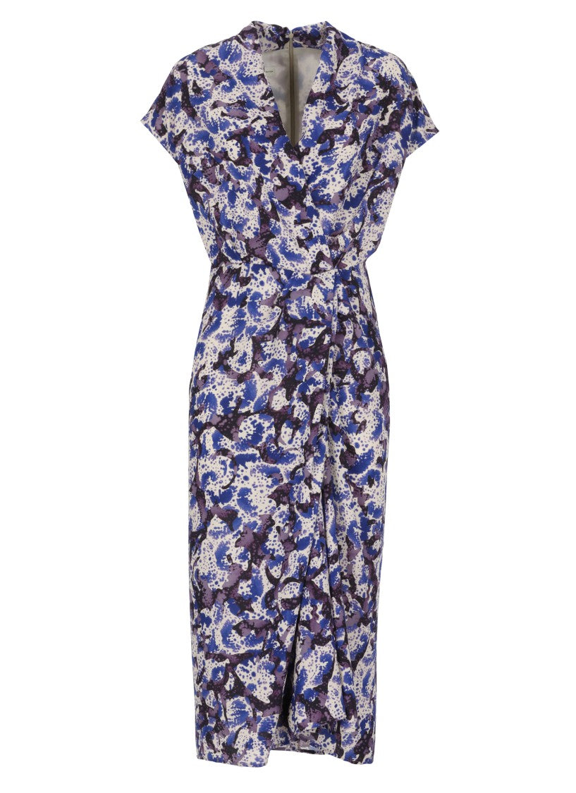Dries Van Noten V-Neck Sleeveless Midi Dress