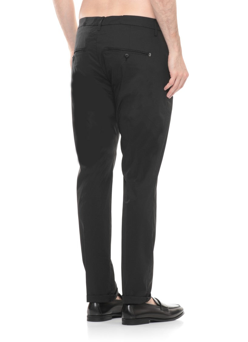 Dondup Black Gaubert Cotton Chino Pants