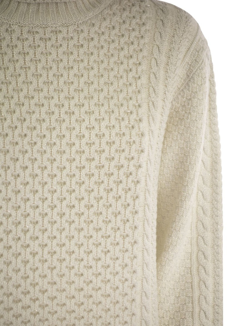 Fabiana Filippi Turtleneck Jumper With Special Workmanship