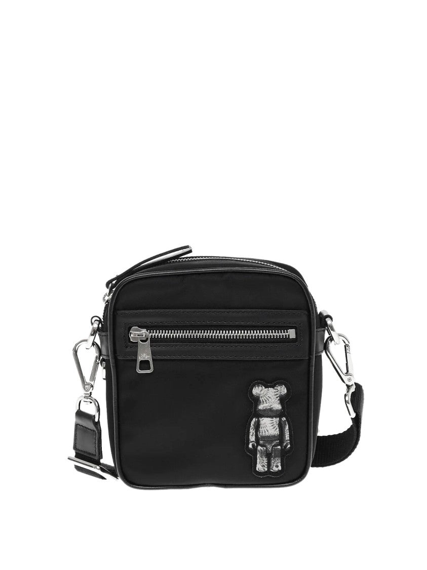 Neil Barrett Bearbrick Logo Nylon Twill Crossboby Bag