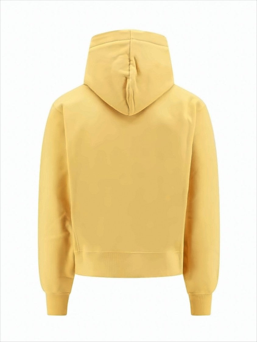 Saint Laurent Relaxed Fit Organic Cotton Hoodie With Bold Logo