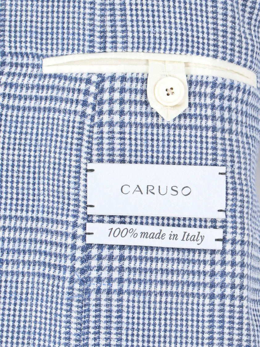 Caruso Single-Breasted Blazer – Light Blue