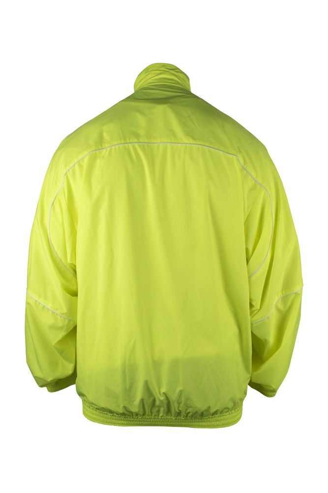 Balenciaga Neon Yellow Windbreaker Jacket With High Collar