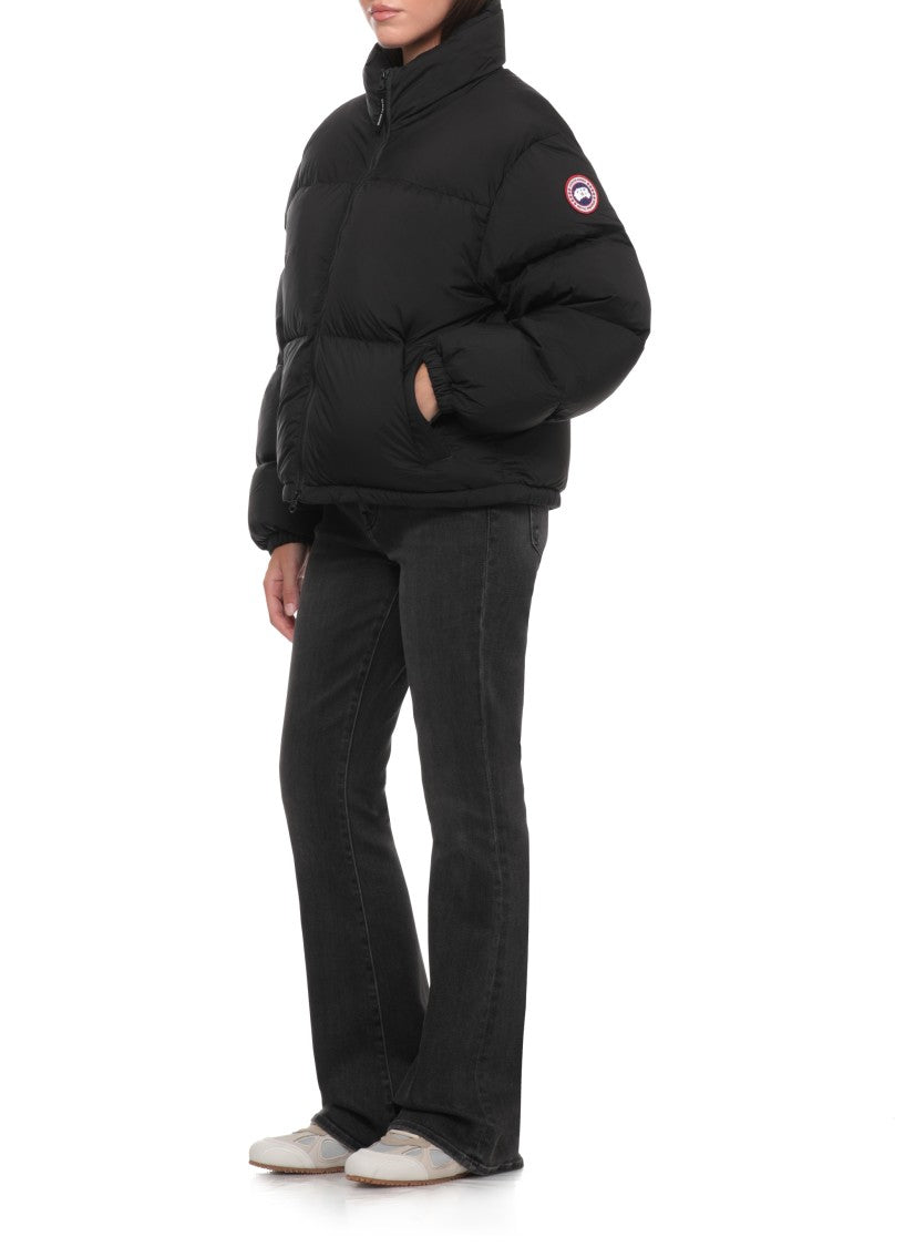 Canada Goose Voluminous Black Padded Coat With High Neck