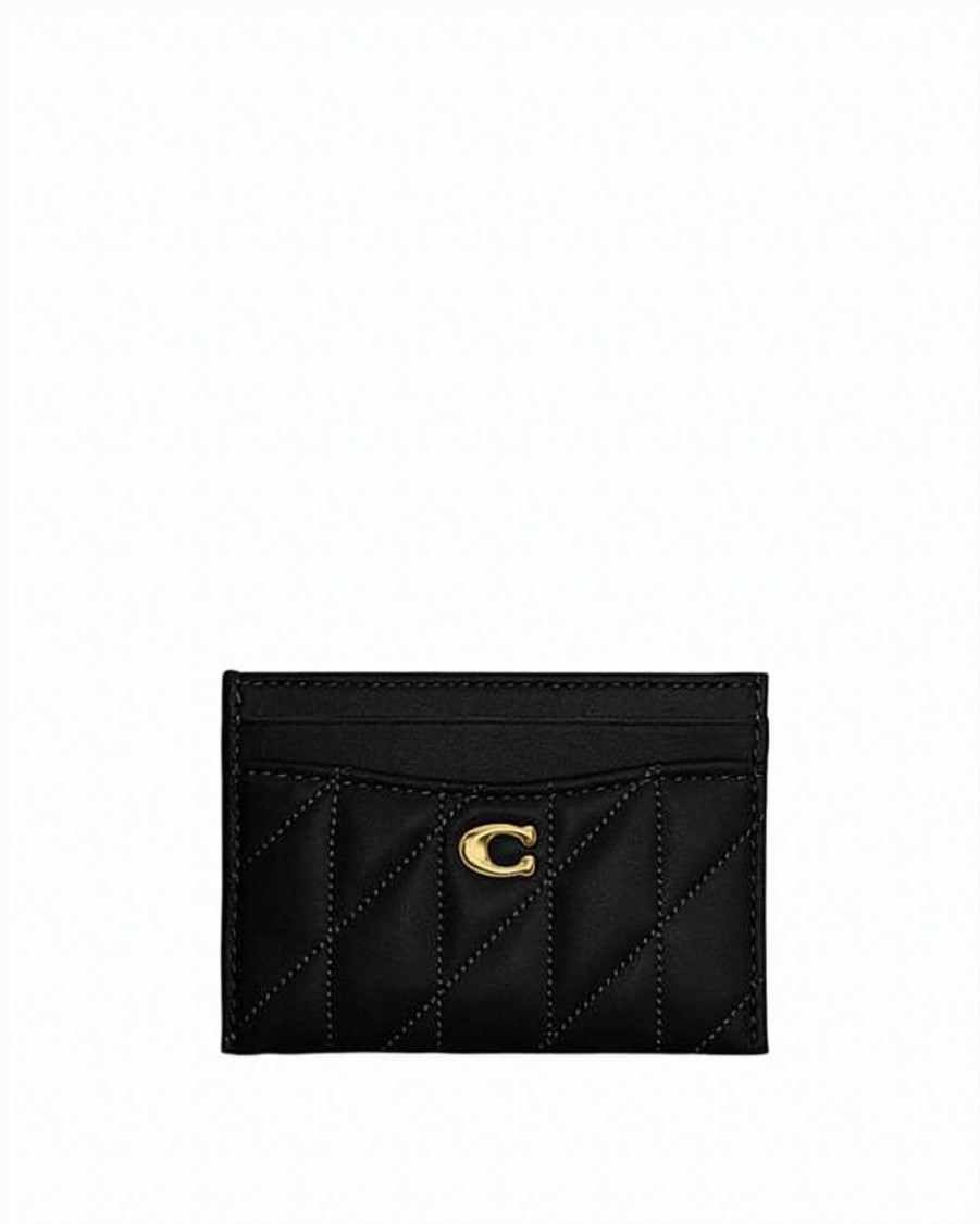 Coach Rectangular Quilted Calf Leather Card Holder