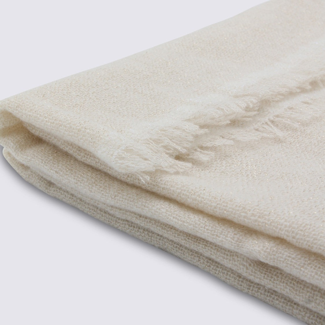 Fabiana Filippi White Cashmere Scarf