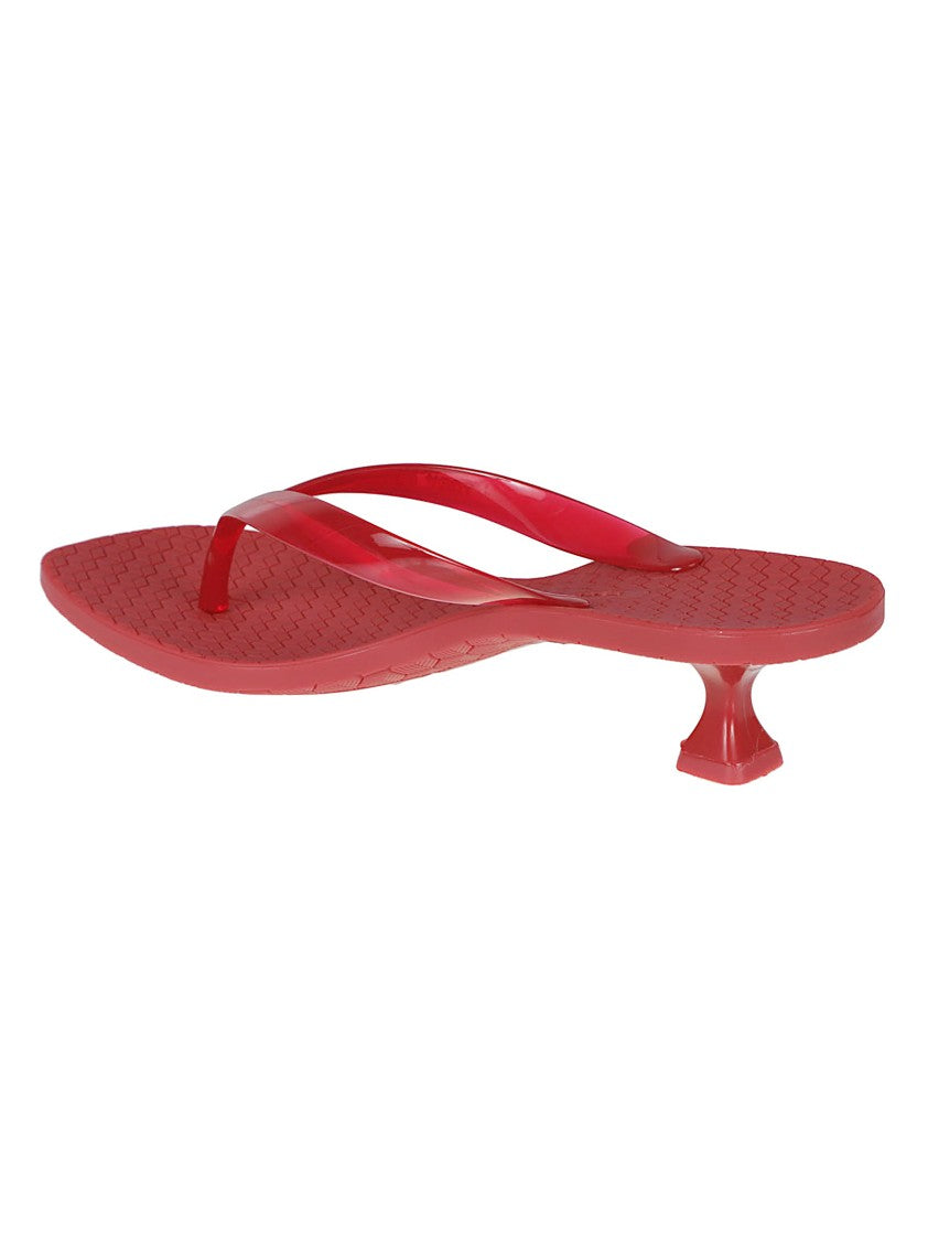 Tory Burch Clear Rubber Logo Waterfront Sandals