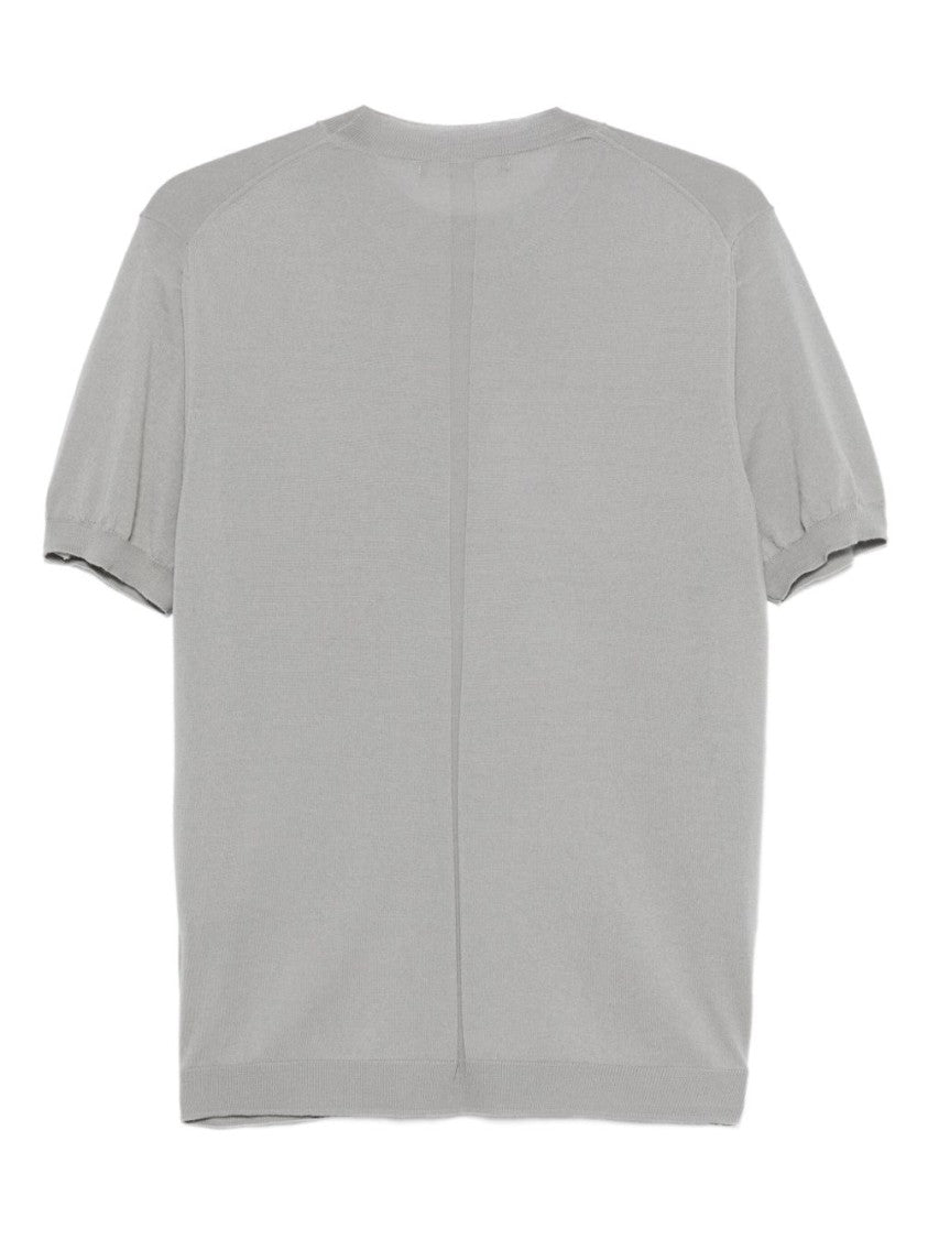 Low Brand Short-Sleeved Crewneck Sweater Crafted