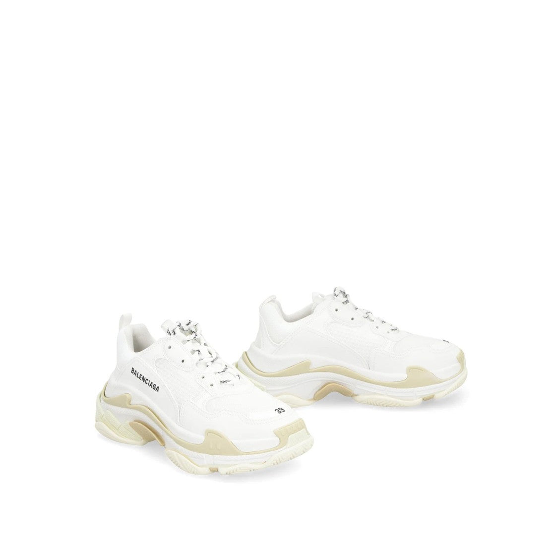 Balenciaga Triple S Low-Top Sneakers With Chunky Maxi Sole