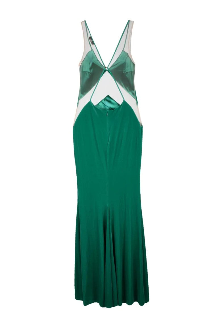 Red Carpet E. Franchi Velvet Dress - Green