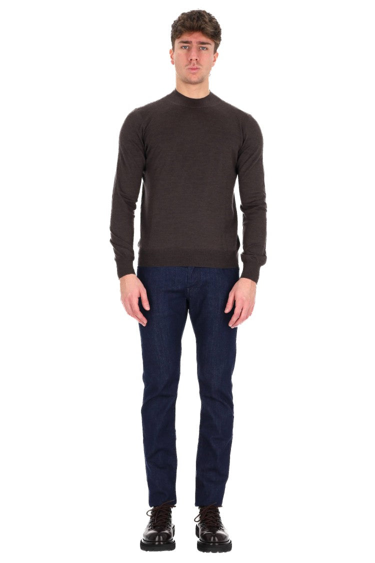 Barba Extra-Fine Merino Wool Turtleneck Sweater
