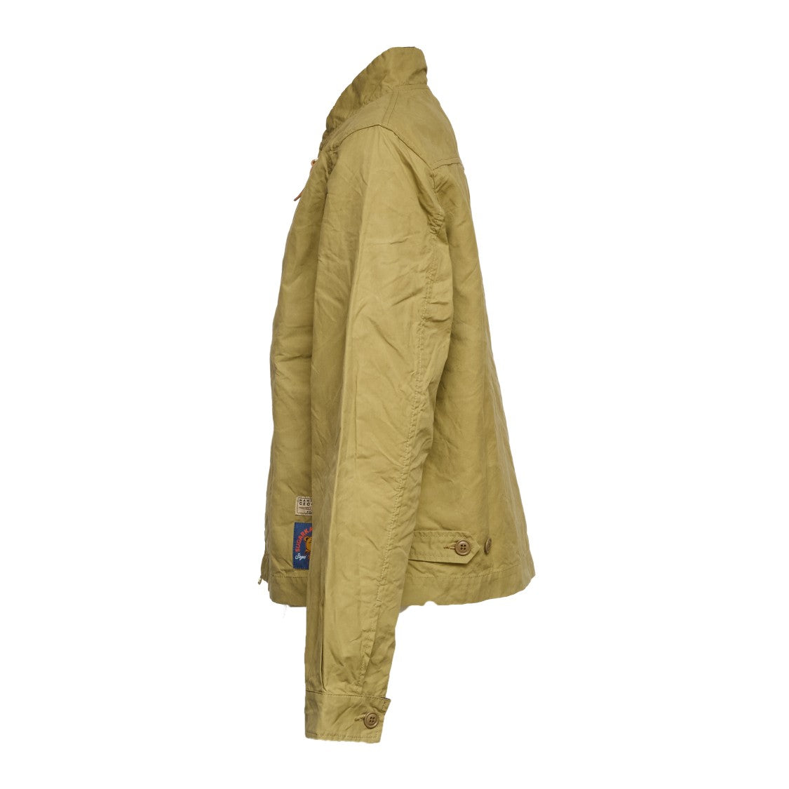 Manifattura Ceccarelli Sugarkane Paraffin Cotton Zipped Bomber Jacket