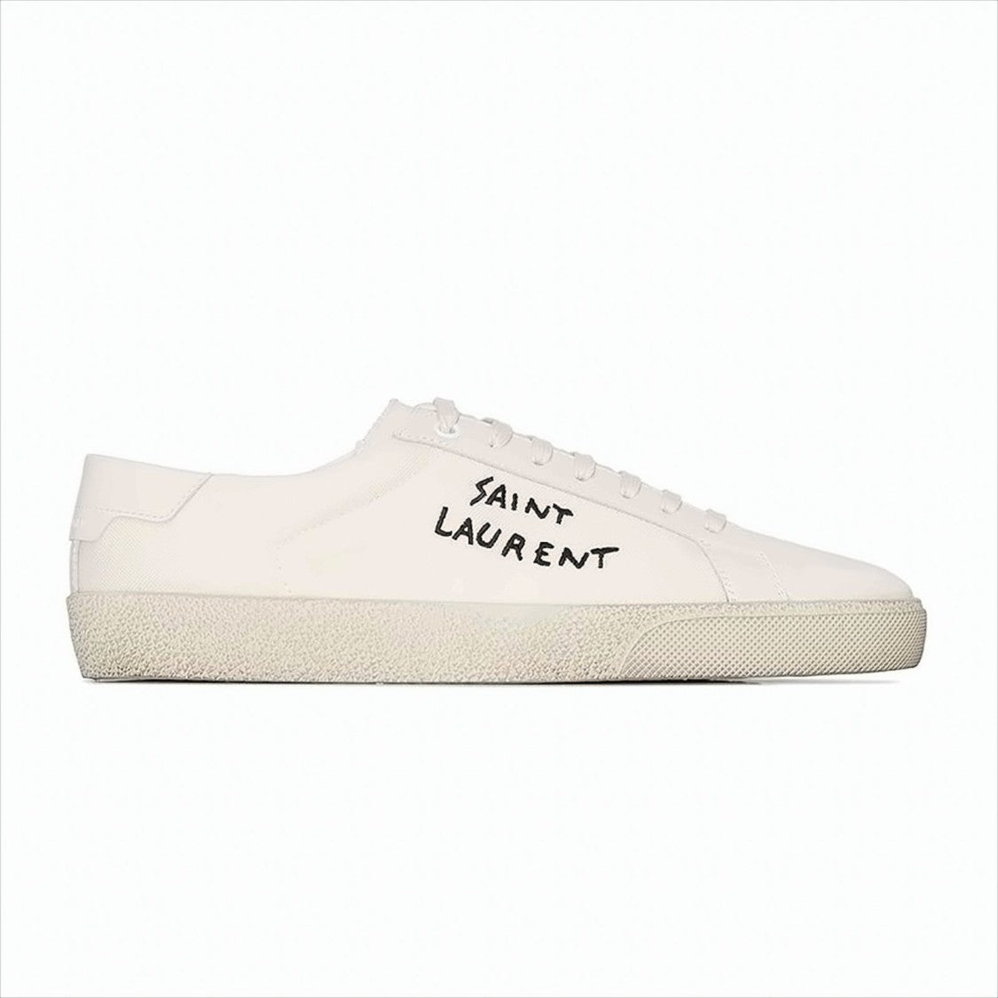 Saint Laurent Low-Top Minimalist Sneakers With Handwritten Logo