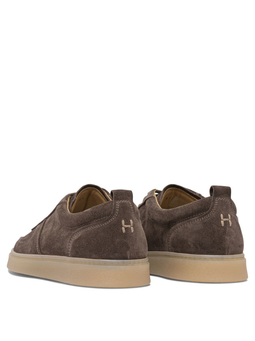 Henderson Baracco Brown Suede Slip-On Sneakers
