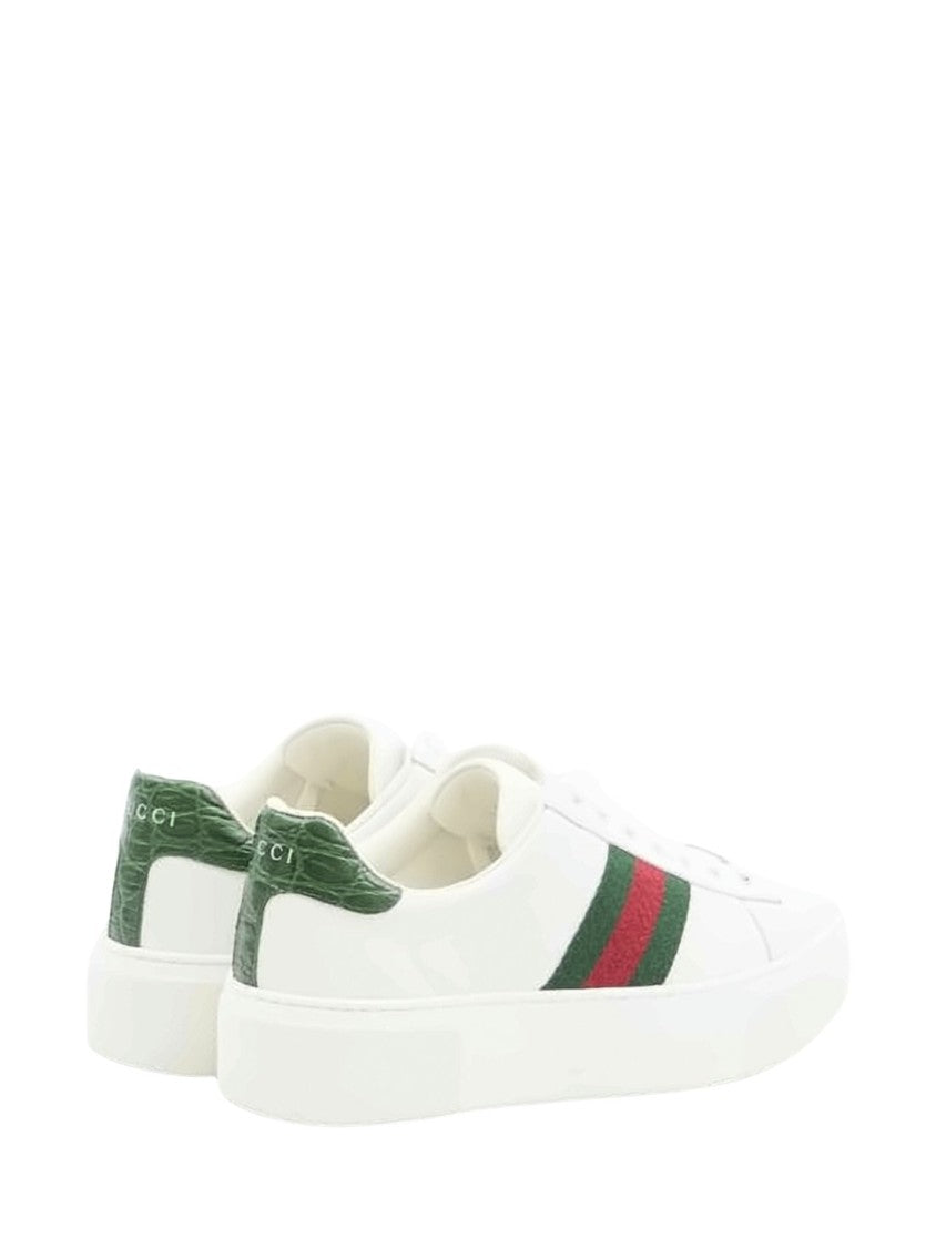 Gucci Low-Top Sneakers With Signature Striped Fabric