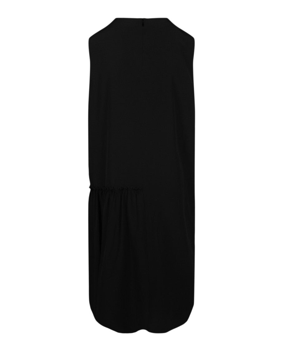 Ferragamo Sleeveless Pleated Silk Dress