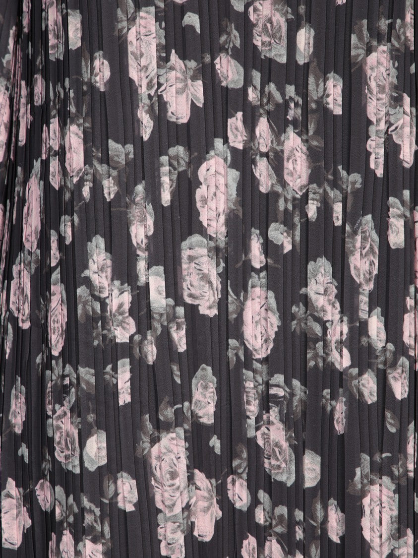 Ganni Floral Print Midi Dress