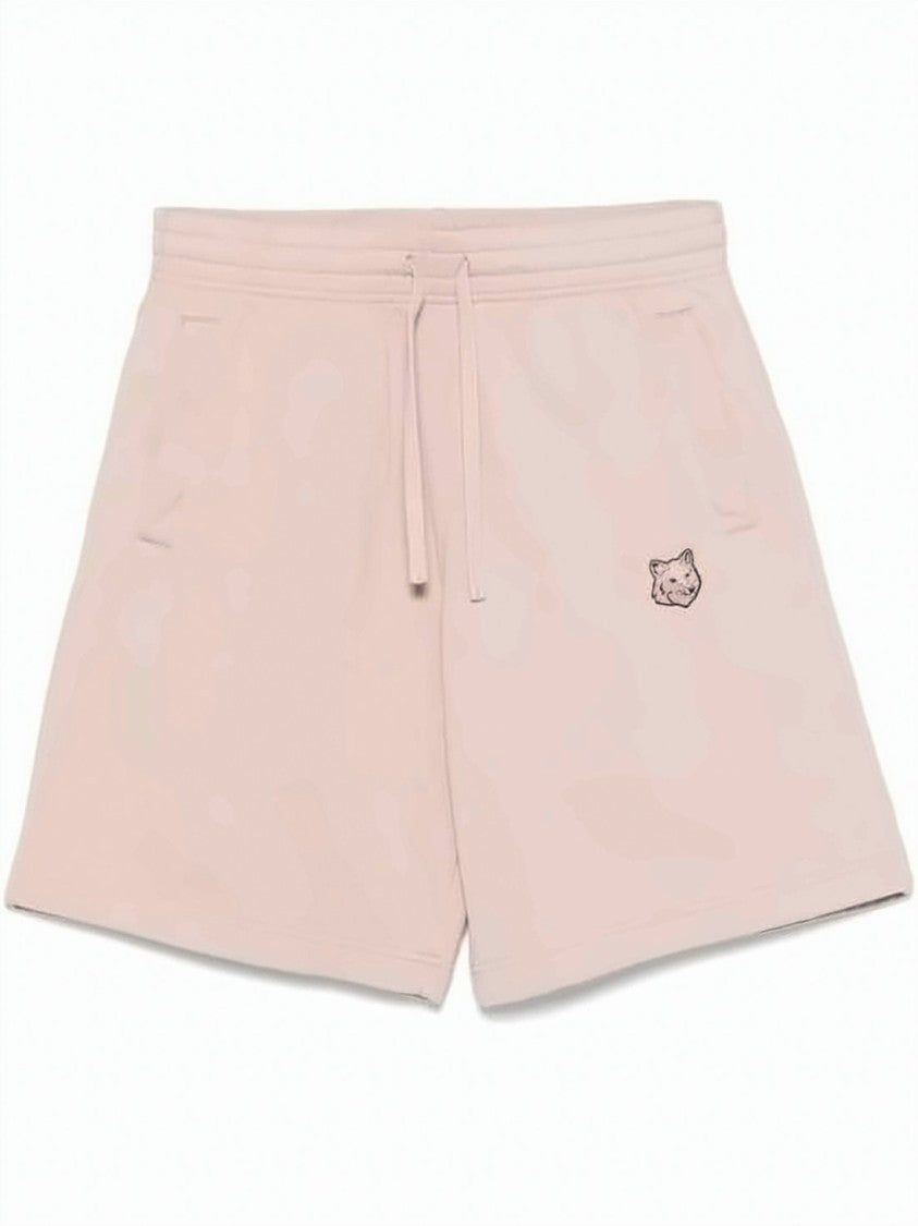Maison Kitsuné Soft Pink Relaxed-Fit Shorts