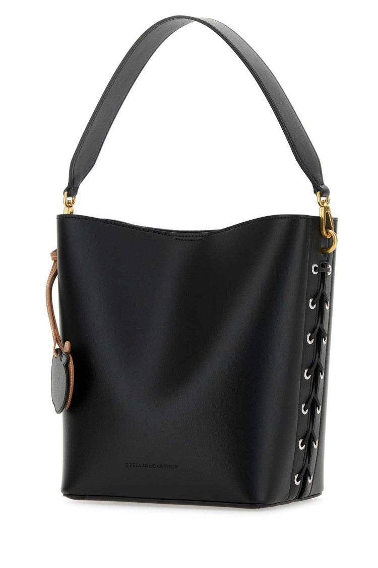 Stella Mccartney Black Alter Mat Frayme Bucket Bag