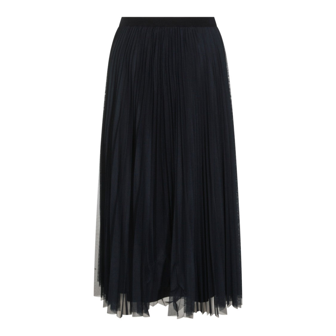 Fabiana Filippi Blue Tulle Regular Fit Midi Skirt