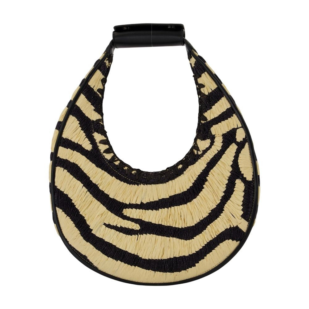 Staud Moon Handbag - Raphia - Multi