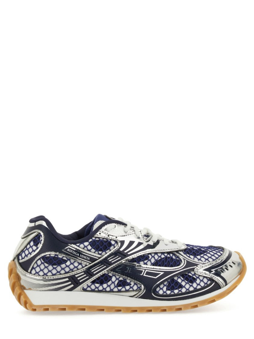 Bottega Veneta Low-Profile Leather Sneakers With Textured Gum Sole