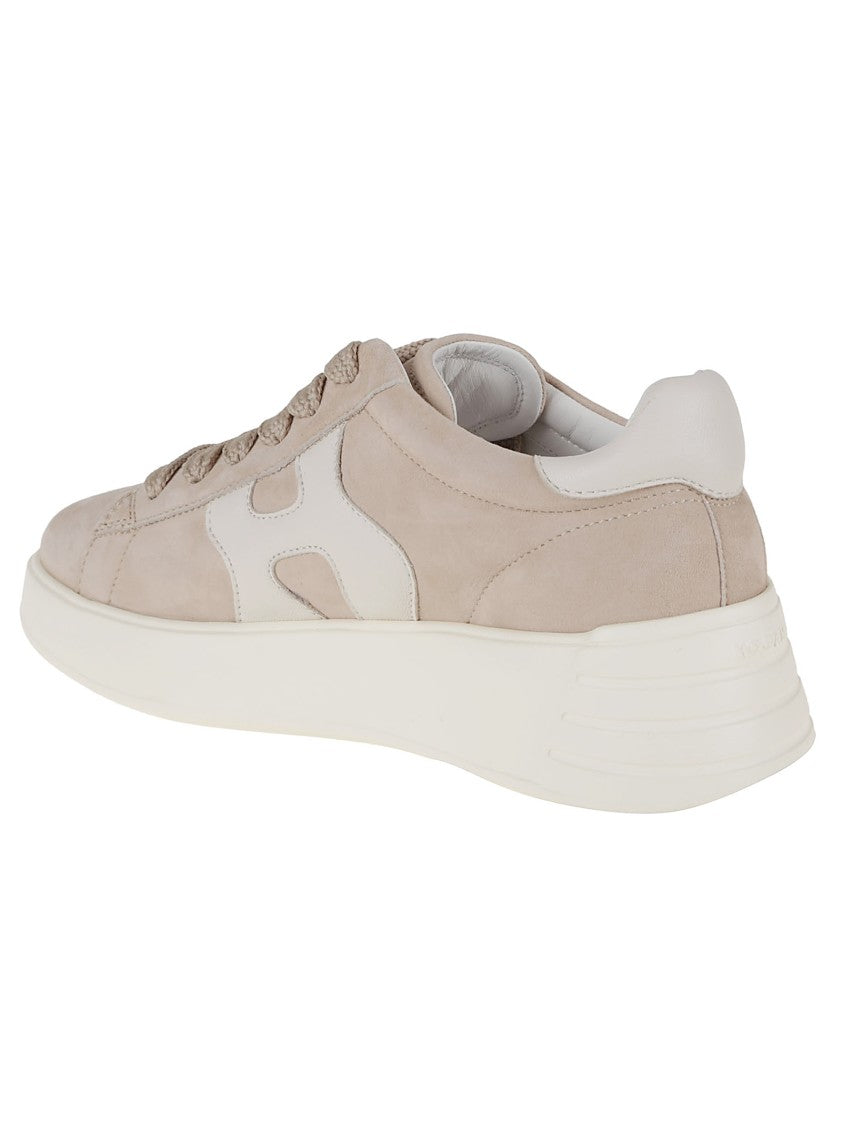 Hogan Suede Upper Sneakers With Nappa Leather Detailing