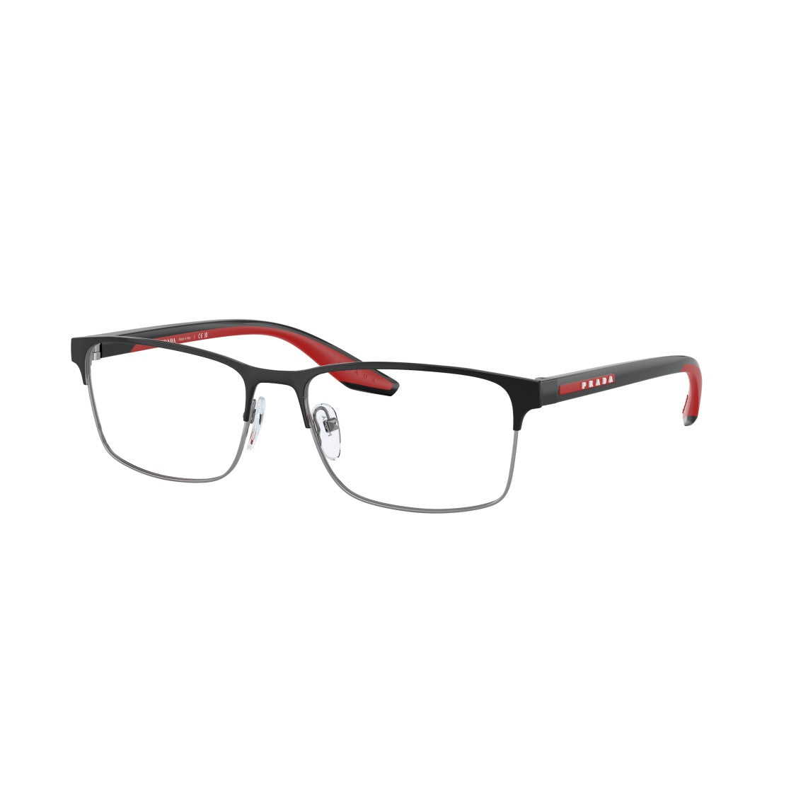 Prada Linea Rossa 0Ps 50Pv Rectangular Matte Black Steel Eyeglasses