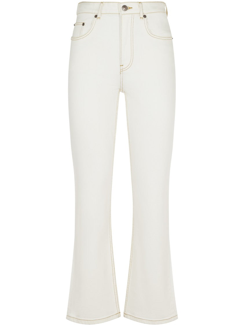 Tory Burch Cropped Flare Jeans