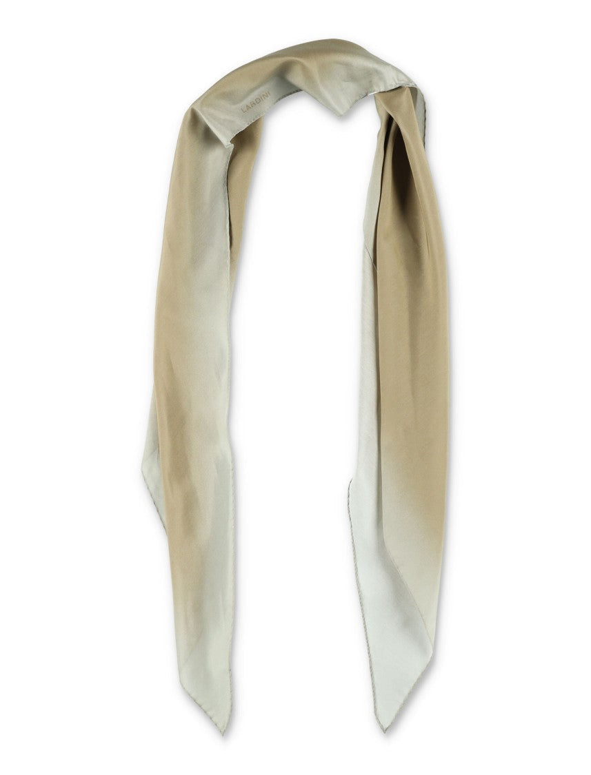 Lardini Gradient Geometric Pattern Cotton-Silk Scarf