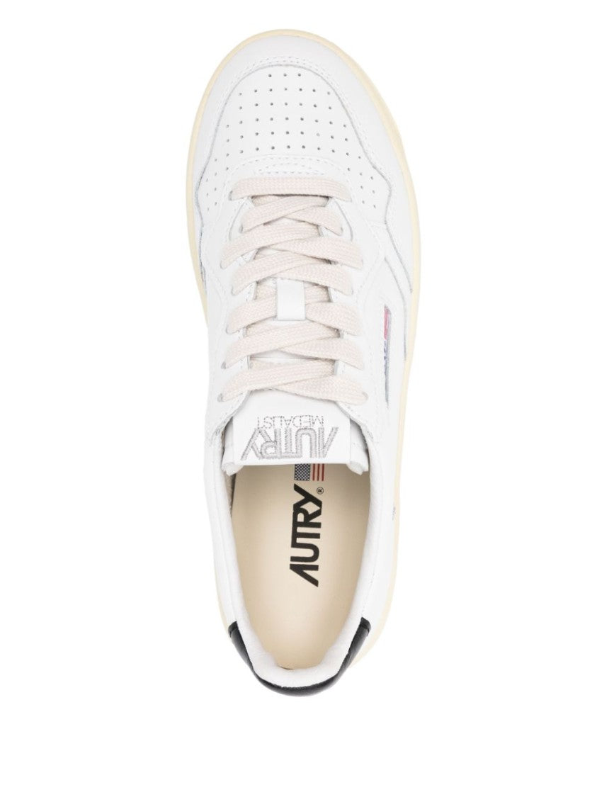 Autry Chunky Sole White Calfskin Sneakers