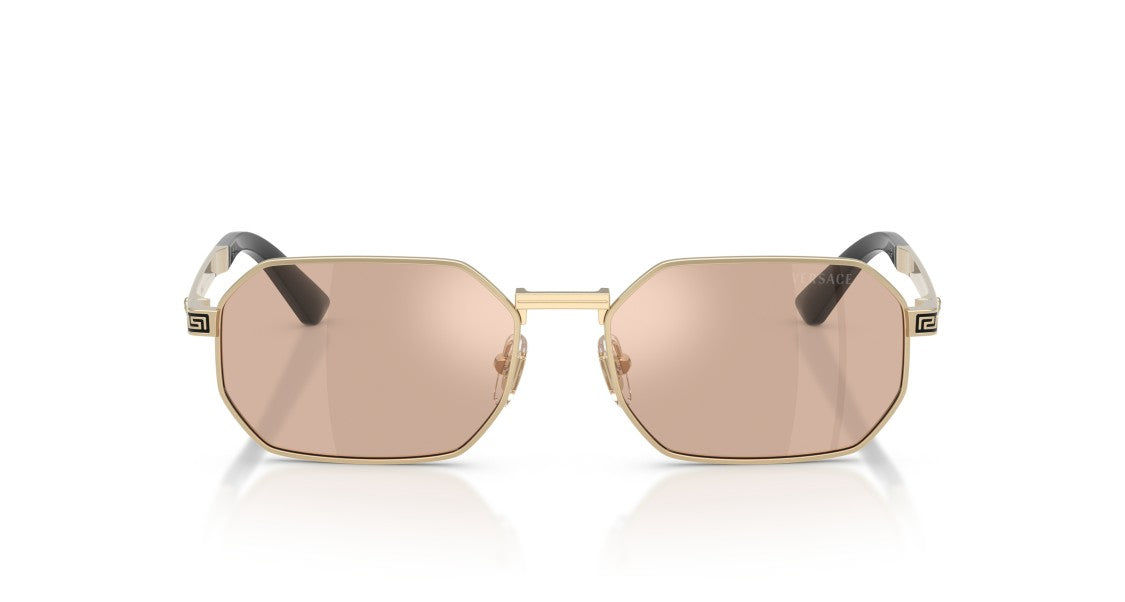 Versace Geometric Oversized Frame Versace Sunglasses