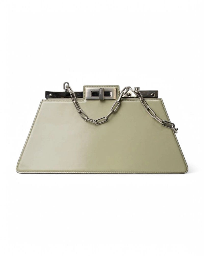 Fendi Medium Green Peekaboo Cut Handbag