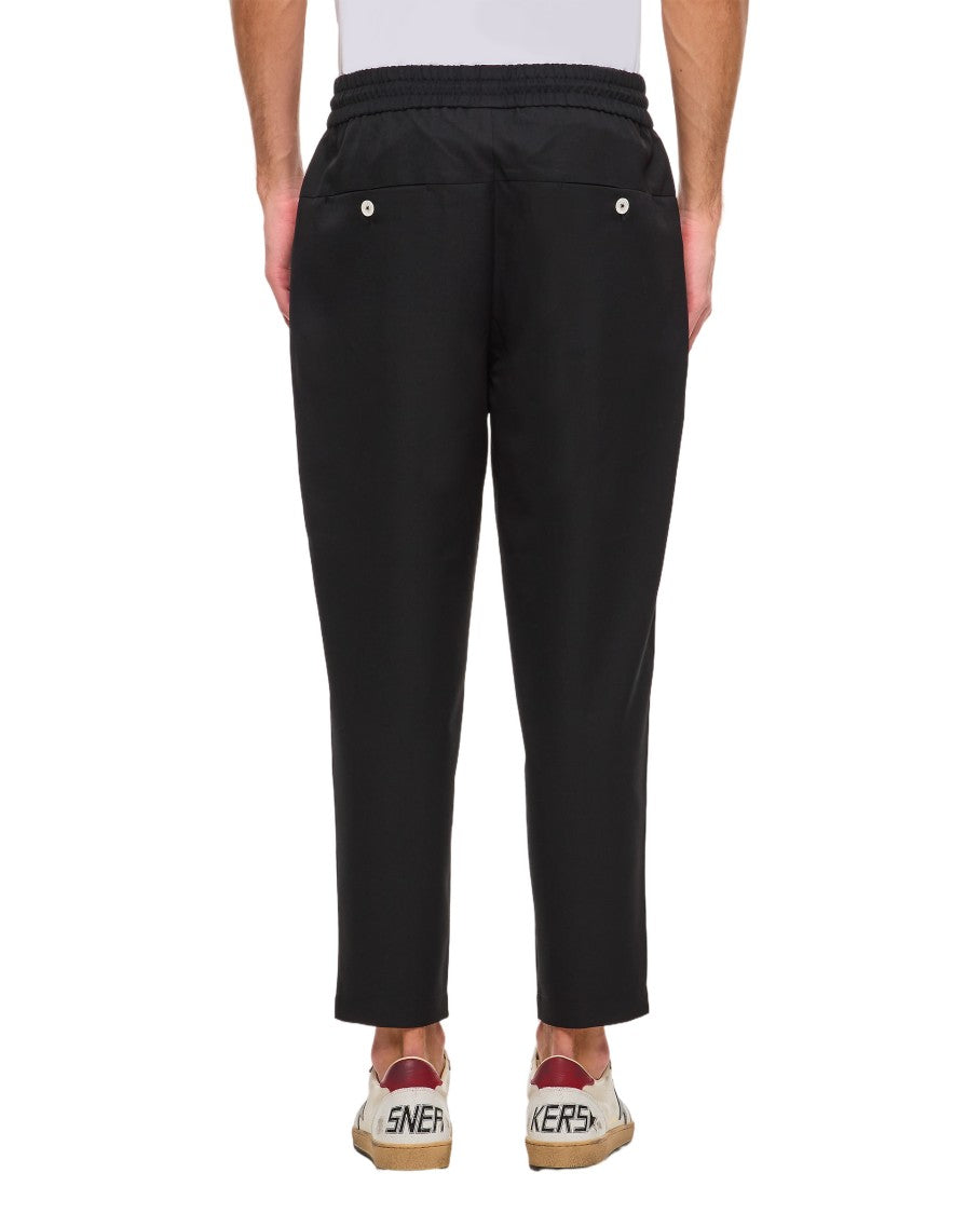 Drôle De Monsieur Tailored Cropped Pants With Elastic Waistband