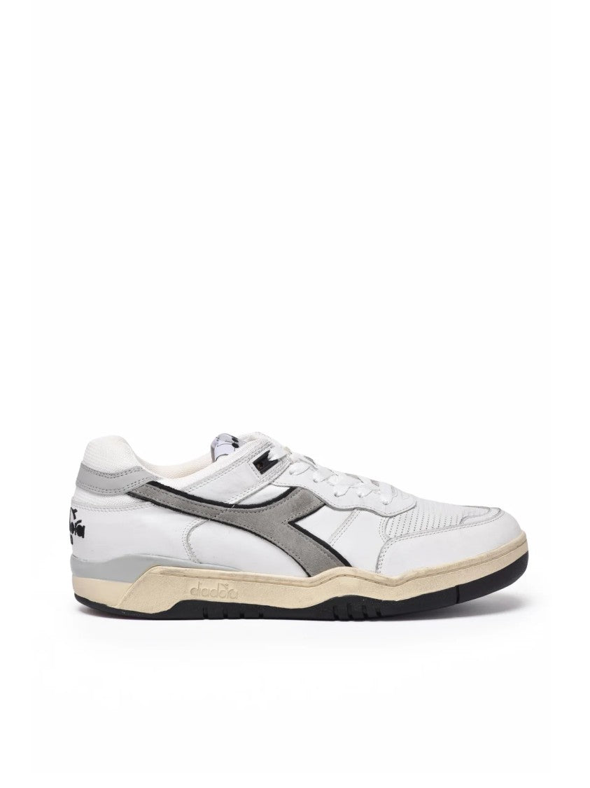 Diadora Heritage White/Dove Heritage B.560 Perforated Leather Sneakers