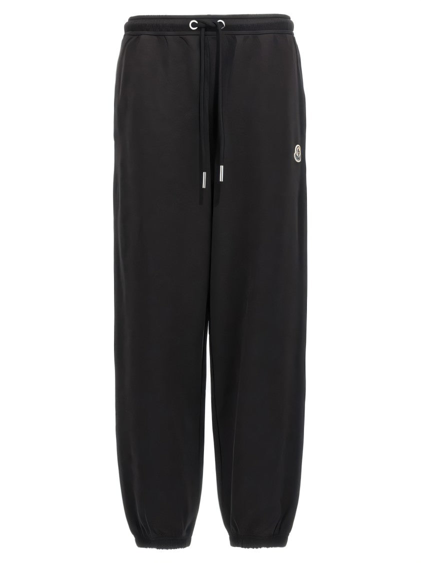 Moncler Black Jogger Pants With Elastic Waistband