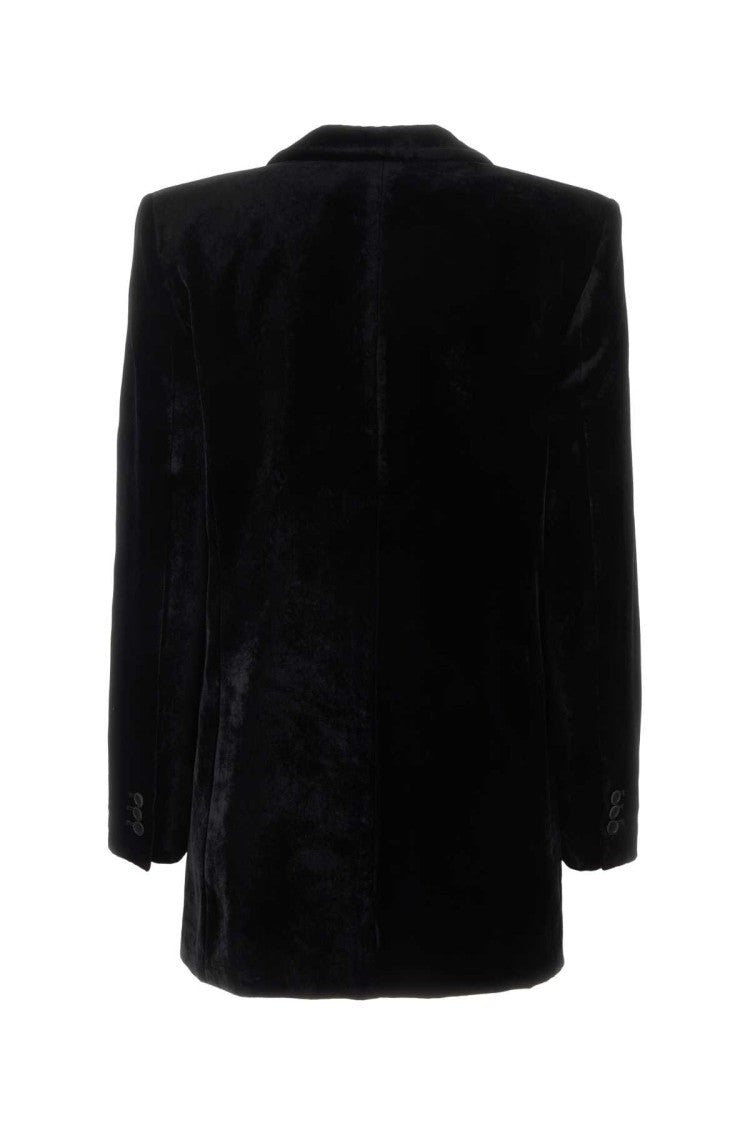 Alberta Ferretti Black Velvet Blazer