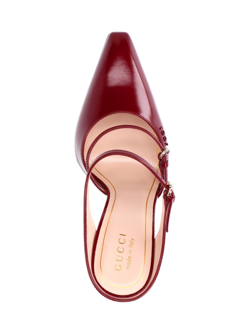 Gucci Wedge Sabots – Red