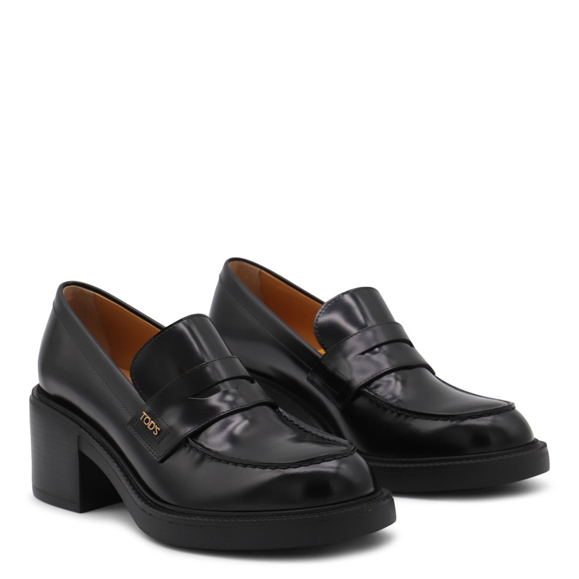Tod's Black Leather Loafers