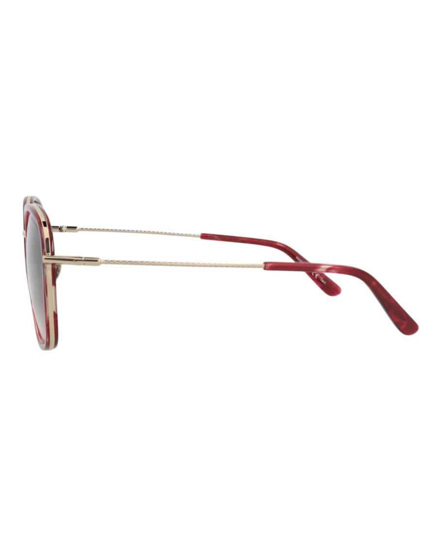 Bottega Veneta Round-Frame Acetate Sunglasses