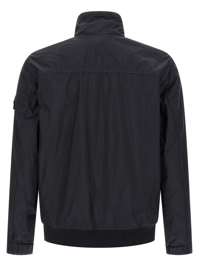 Stone Island Lightweight Garment-Dyed Nylon Jacket With Anti-Drip Treatment