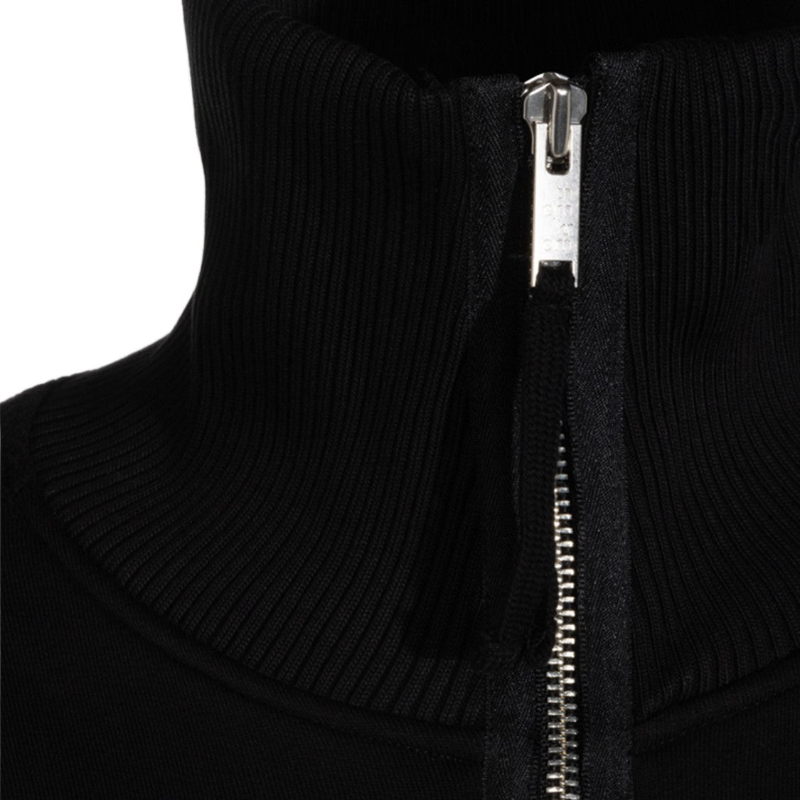 Thom Krom Minimalist Black Jacket With High Ribbed Collar