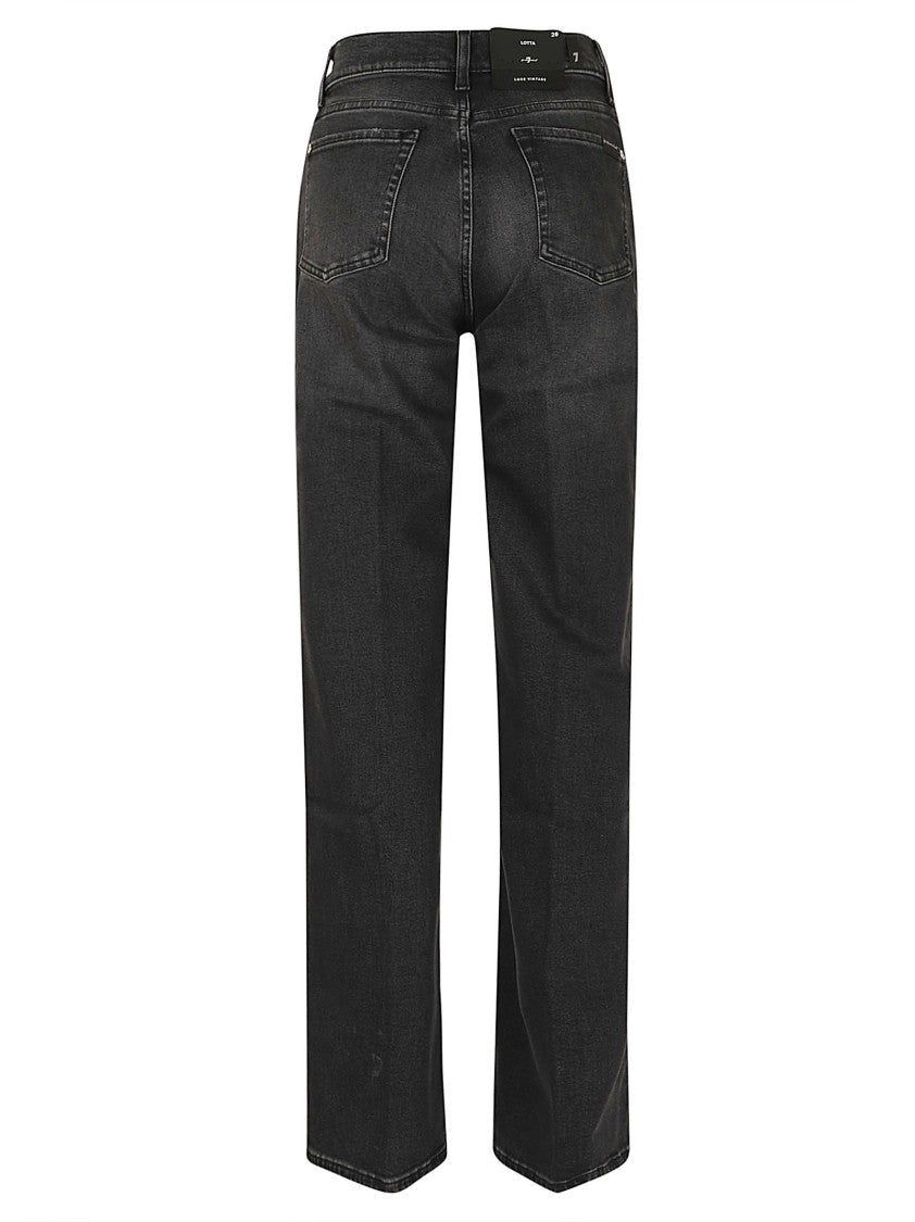 7 For All Mankind Washed Black Luxe Vintage Jeans