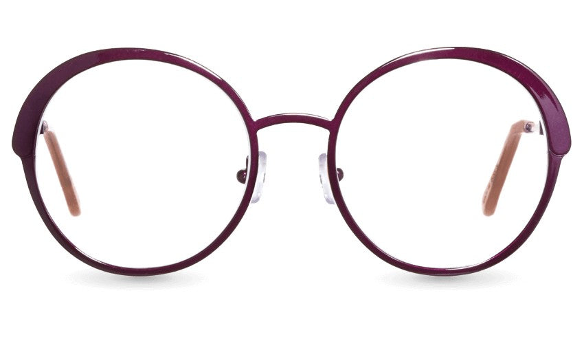 Eclipse Purple Ec520 Acetate Round Glasses